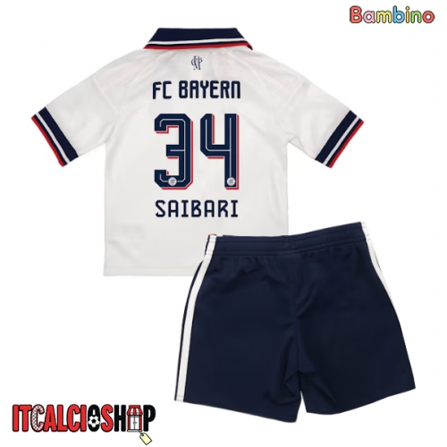 Bayern Munich Ismael Saibari #34 Seconda Maglia Bambino 2026-27 Manica Corta (+ Pantaloni corti)